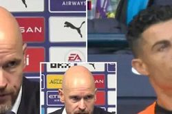 Ten Hag gây tranh cãi vì lý do không cho Ronaldo vào sân