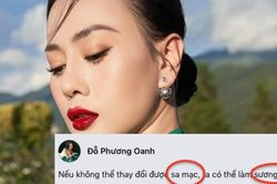 Phản ứng của Phương Oanh khi bị bắt lỗi chính tả trong bài đăng đạo lý