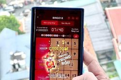 Xổ số quay nhanh trên điện thoại Bingo18 hút dân công sở