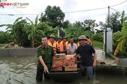 Sắc xanh giữa vùng tâm lũ Nghệ An