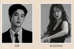 Jin BTS và Kazuha LE SSERAFIM là thần tượng được yêu thích hàng đầu của HYBE