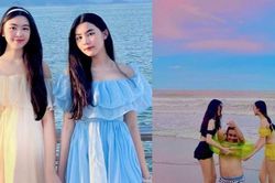 'Sốt xình xịch' trước vóc dáng của hai ái nữ nhà Quyền Linh: Đôi chân kiếm nhật đẹp tựa báu vật