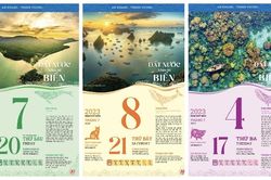 Vẻ đẹp biển đảo Việt Nam trên bộ lịch 2023 'Đất nước nhìn từ biển'
