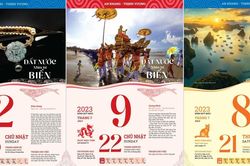 Bộ lịch quảng bá vẻ đẹp biển đảo Việt Nam
