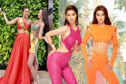 Hoa hậu Đoàn Thiên Ân nổi 'bần bật' khi diện màu cam và hồng, gợi ý cách chơi màu mà không bị sến
