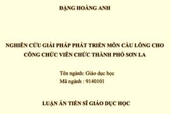 Luận án tiến sĩ 'Nghiên cứu phát triển môn cầu lông' bị đánh giá không đạt