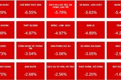 VN-Index chìm trong sắc đỏ, mò mẫm tìm đáy mới phiên 7/10