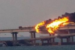 Cháy lớn trên cầu Kerch: Nga thành lập ủy ban xử lý vụ nổ, khắc phục hậu quả càng sớm sàng tốt