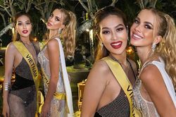 Thiên Ân 'giáp mặt' với đại diện CH Séc, fan trực sẵn nút comment: Nắm tay vào Top 2 luôn đi cũng được