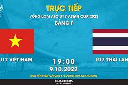 U17 Việt Nam đối đầu U17 Thái Lan