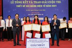 Trao giải Cuộc thi thiết kế bài giảng điện tử