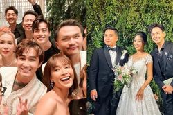 Jun Phạm tất bật 'chạy sô' đám cưới, dàn khách mời của Liêu Hà Trinh toàn gương mặt thân quen