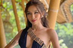 Hoa hậu Thùy Tiên mặc táo bạo tại Indonesia