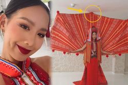 Buổi chụp hình 'bất ổn' của 'Cô Em Dao Đỏ' Bảo Ngọc: Sơ hở là đụng trần nhà
