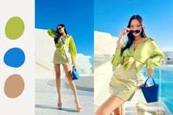 Học lỏm Bảo Ngọc cách phối đồ màu xanh chanh cực 'chanh sả'