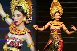 Nhan sắc hoàn hảo đến từng 'milimet' của Thùy Tiên khi làm vedette: Mr.Nawat sao nỡ tháo vương miện?