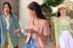 Diện áo khoác màu pastel để thêm trẻ trung