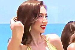 Thùy Tiên xuất hiện tại phần thi Swimsuit Miss Grand International 2022