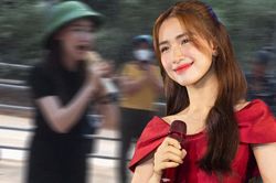 Hát giao lưu trong chuyến thiện nguyện miền Trung, tính cách Hòa Minzy ngoài đời được người dân hé lộ