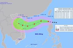 Bão NESAT giật cấp 13 đang đi thẳng vào Biển Đông