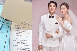 Trước thềm hôn lễ, Phương Nga đích thân viết thiệp mời chú rể Bình An dự đám cưới