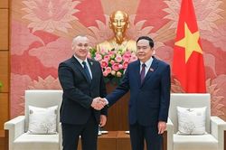 Phó Chủ tịch Thường trực Quốc hội Trần Thanh Mẫn tiếp Nhóm Nghị sĩ hữu nghị Romania - Việt Nam