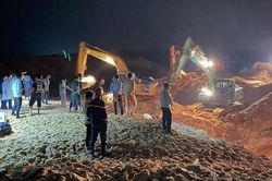 Tìm thấy thi thể công nhân cuối cùng trong vụ sạt lở mỏ titan ở Bình Thuận