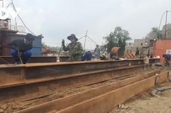 Dự án cầu Rạch Miễu 2 thi công chậm do gặp khó về mặt bằng và nguồn cát