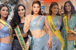 'Hoa mắt' với oufit của Thiên Ân tại Miss Grand: Còn kiểu 'kiệm vải' nào mà chị chưa diện?