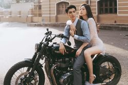 Á hậu Phương Nga khoe chân dài thẳng tắp trước đám cưới với Bình An