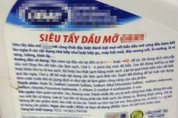 Cảnh báo bỏng hóa chất từ chất tẩy dầu mỡ