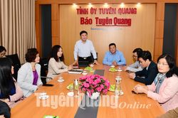 Ban Nhân Dân điện tử, Báo Nhân Dân, thăm và làm việc tại Báo Tuyên Quang