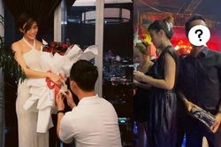 Trước khi công khai mang thai, Mâu Thủy từng cùng bạn trai tình tứ lộ diện