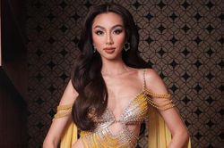 Hoa hậu Thùy Tiên đẹp rực rỡ ngồi ghế giám khảo Miss Grand International 2022