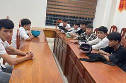 Bình Thuận: Ngăn chặn nhóm thanh niên dùng hung khí, bom xăng đi đánh nhau