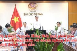 Bộ trưởng Nguyễn Hồng Diên họp phân giao kế hoạch nhập khẩu với doanh nghiệp đầu mối kinh doanh xăng dầu