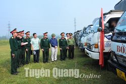 Kiểm tra sẵn sàng động viên 28 phương tiện kỹ thuật dự bị