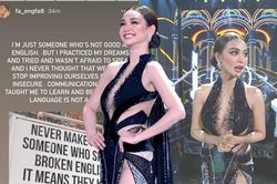 Engfa Waraha lên tiếng về phần ứng xử tiếng Anh kém: 'Tôi rất tự hào về bản thân'