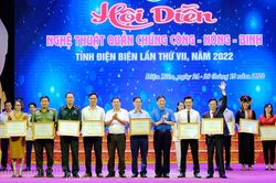 Trao 142 giải tại Hội diễn Nghệ thuật quần chúng Công - Nông - Binh toàn tỉnh lần thứ VII