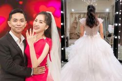 Khánh Thi khoe ảnh mặc váy cưới, còn tiết lộ một sự thật mà cô dâu nào cũng gặp phải