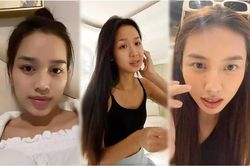 Các nàng hậu vượt qua 'cửa ải' livestream với mặt mộc