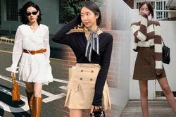 10 cách biến hóa với váy ngắn trong mùa lạnh