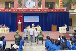Văn Bàn tổ chức phiên tòa giả định tuyên truyền, phổ biến pháp luật về phòng, chống ma túy