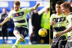 Leicester 0-1 Man City: De Bruyne lập siêu phẩm đưa Man City lên đỉnh Premier League