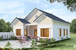 10 mẫu nhà cấp 4 mái thái gây sốt dịp cuối năm