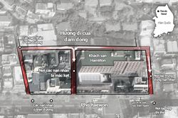 Vị trí xảy ra thảm kịch giẫm đạp ở Itaewon