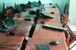 Nhóm học sinh đột nhập trường học đập phá tài sản hàng trăm triệu đồng