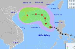 Bão số 7 liên tục đổi hướng