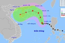 Bão số 7 cách quần đảo Hoàng Sa khoảng 580km
