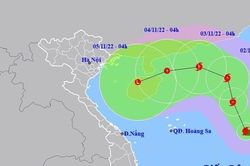 Bão số 7 liên tục đổi hướng, di chuyển rất chậm, diễn biến phức tạp